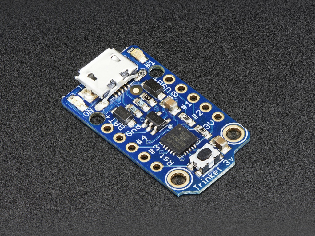 Adafruit Trinket - Mini Microcontroller - 3.3V Logic - MicroUSB