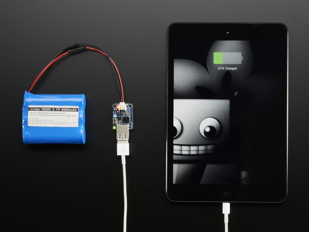 PowerBoost 1000 Basic - 5V USB Boost @ 1000mA from 1.8V+