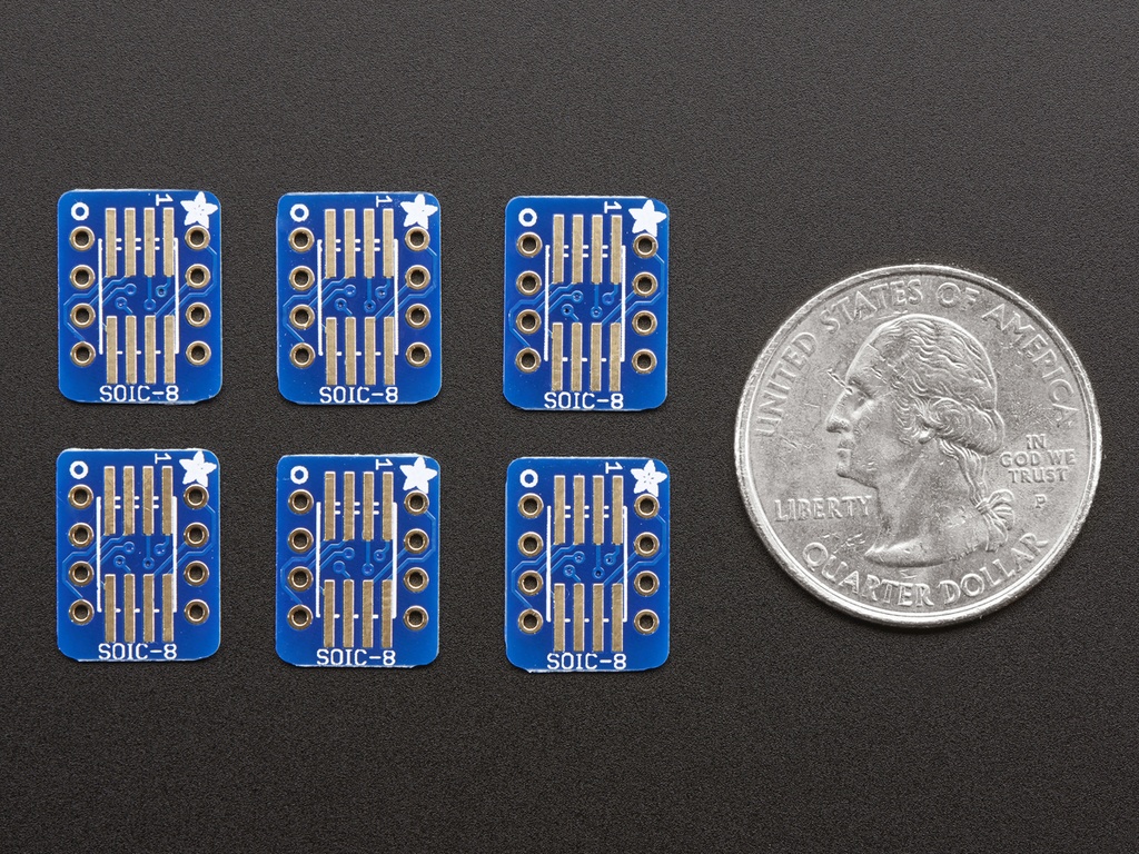 Adafruit SOIC-8/MSOP-8 Breakout 6pk (ADA-1212), photo 3