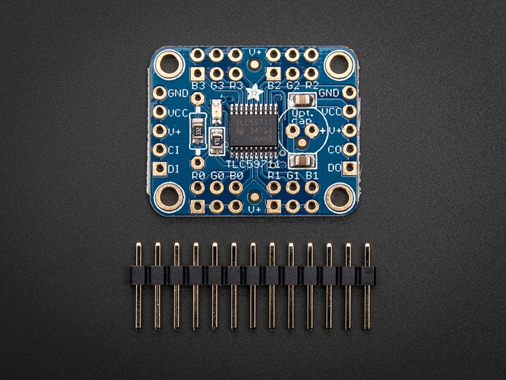 Adafruit 12-Channel 16-bit PWM LED Driver - SPI Interface - TLC59711