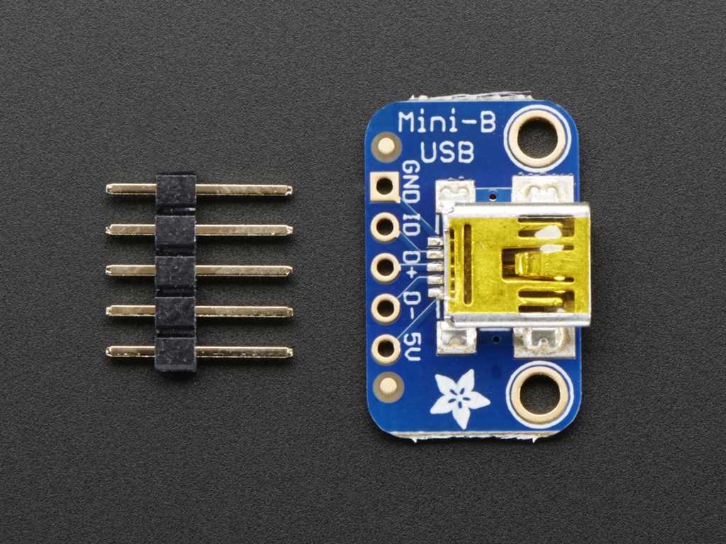 USB Mini-B Breakout Board