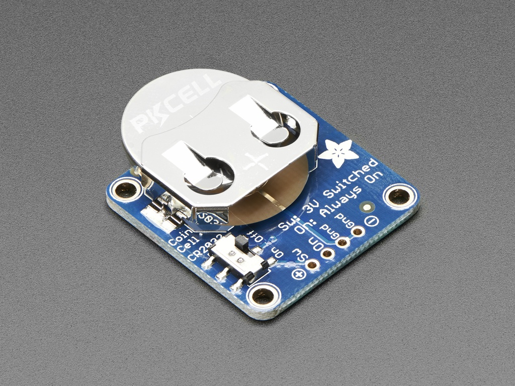 20mm Coin Cell Breakout w/On-Off Switch (CR2032)