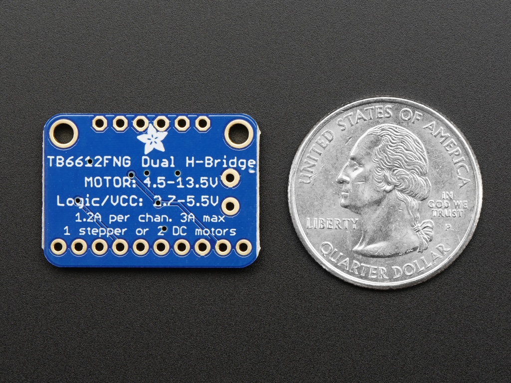 Adafruit TB6612 1.2A DC/Stepper Motor Driver Breakout Board