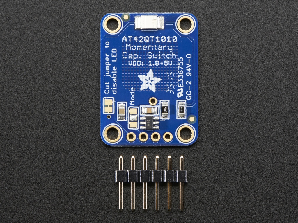 Standalone Momentary Capacitive Touch Sensor Breakout - AT42QT1010