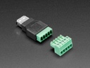 USB-A Female Socket to 5-pin Terminal Block