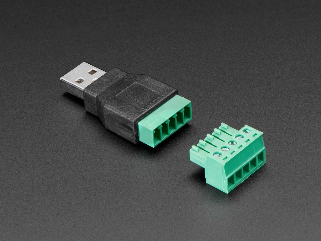 Adafruit USB-A Male to 5-Pin Terminal (ADA-3628), photo 4