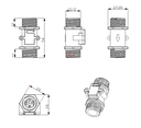 Clear Turbine Water Flow Sensor with 3-pin JST