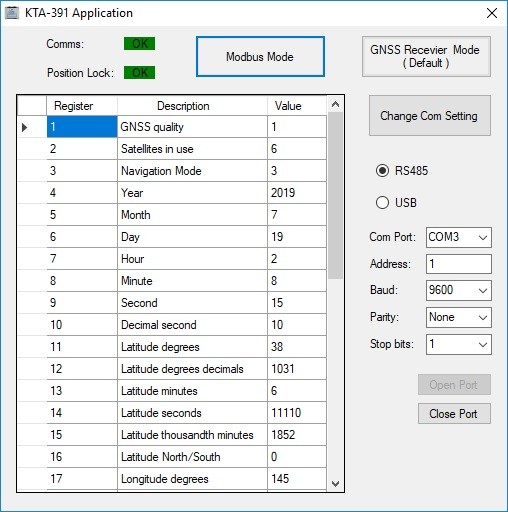 GNSS Modbus Gateway