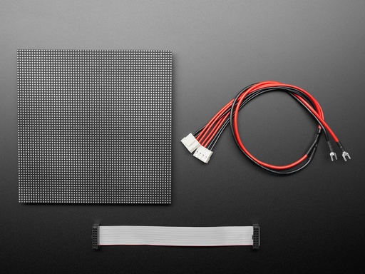 64x64 RGB LED Matrix Panel with 45 Degree Curb-Cut - 2.5mm Pitch
