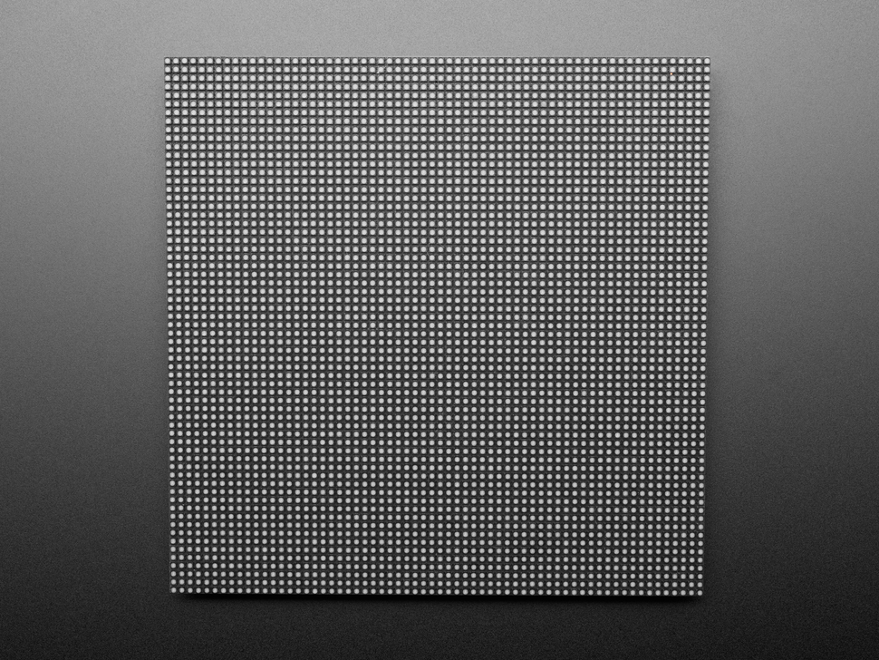 64x64 RGB LED Matrix Panel with 45 Degree Curb-Cut - 2.5mm Pitch