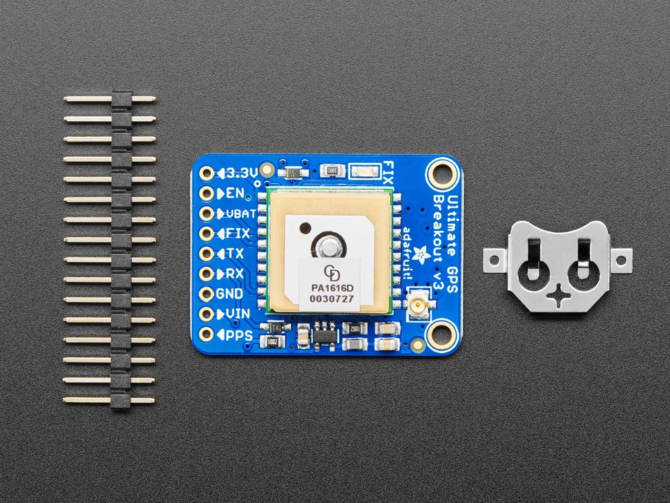 Adafruit Ultimate GPS Breakout with GLONASS + GPS - PA1616D - 99 channel w/10 Hz updates