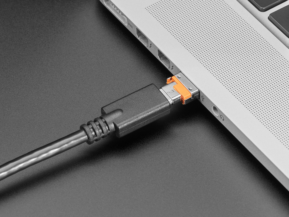 USB A Plug to USB C Jack Microadapter