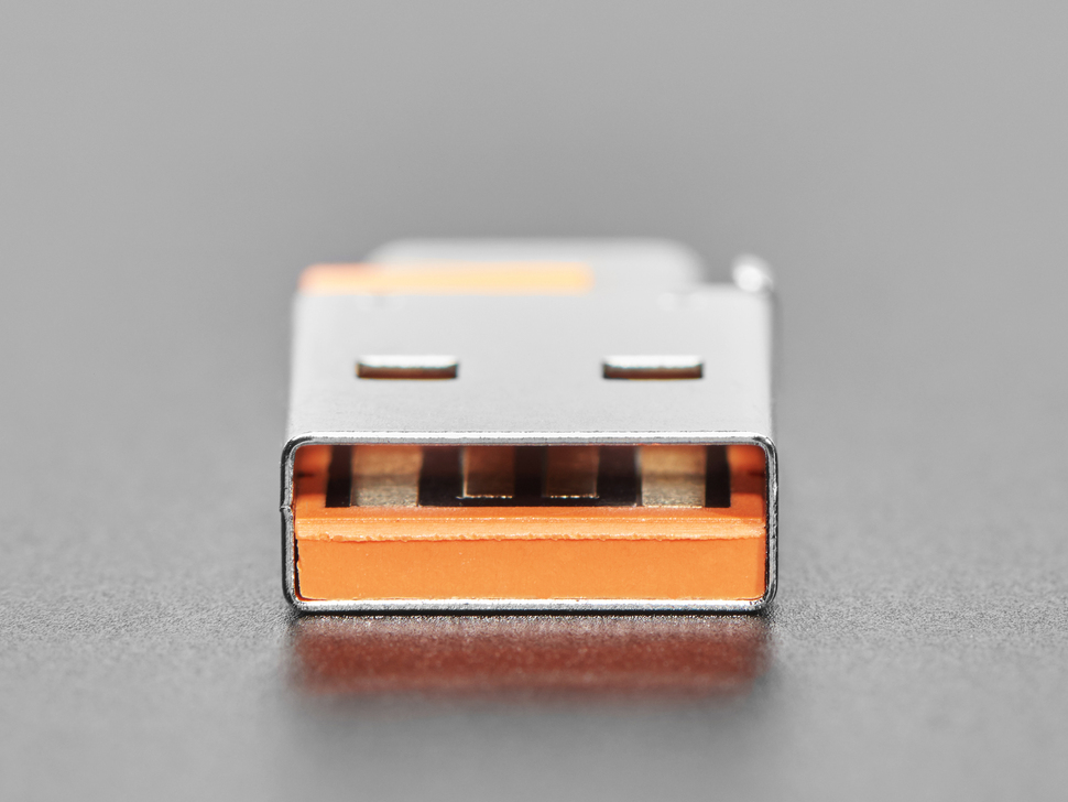 USB A Plug to USB C Jack Microadapter