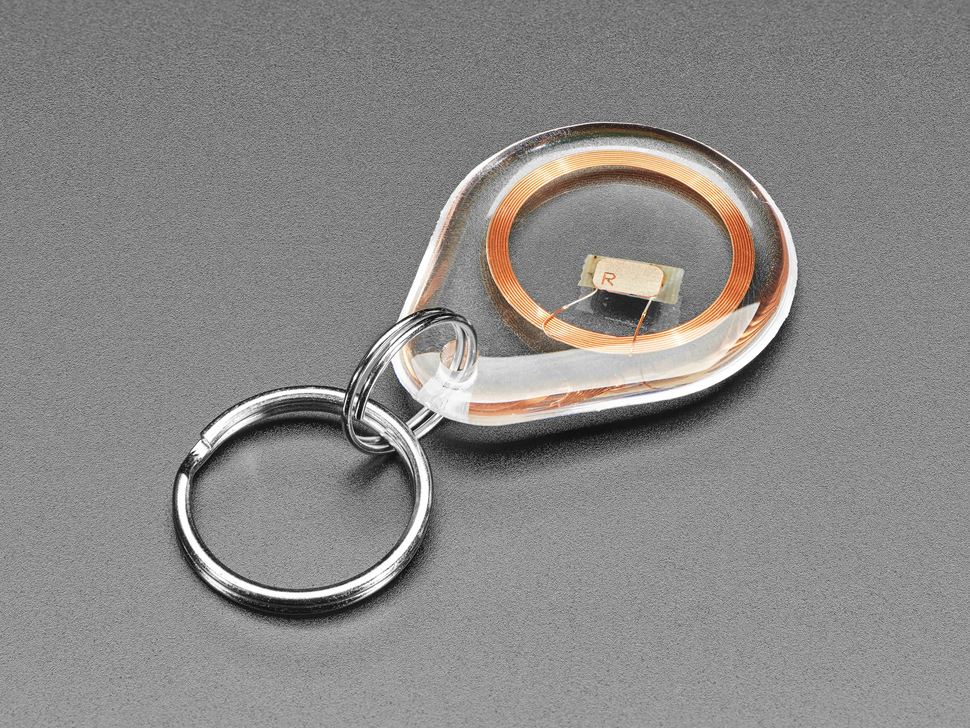 NTAG203 (13.56MHz RFID/NFC) Clear Keychain Fob