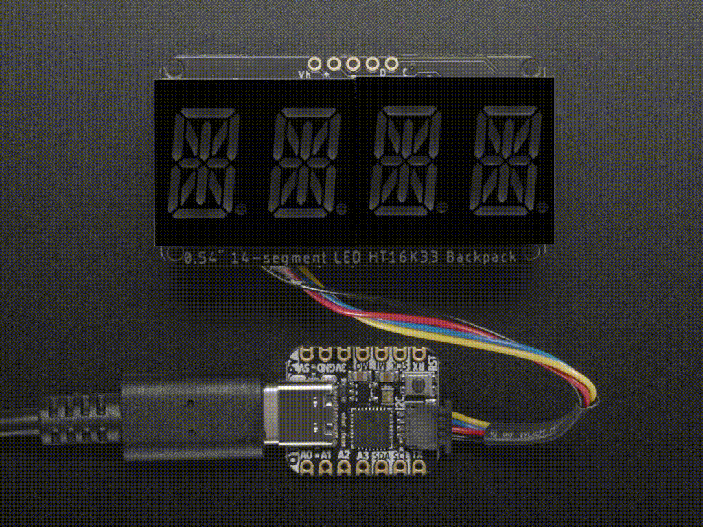 Adafruit Quad Yellow Alphanumeric (ADA-2158), photo 2
