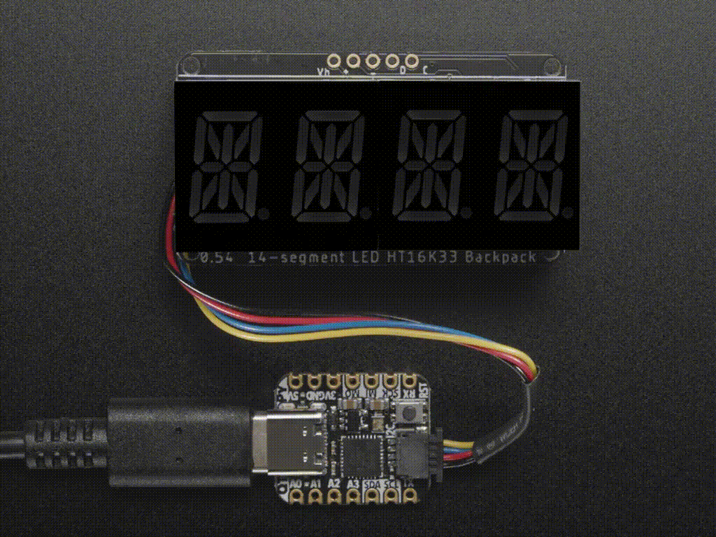 Adafruit Quad Red Alphanumeric Display (ADA-1911), photo 2