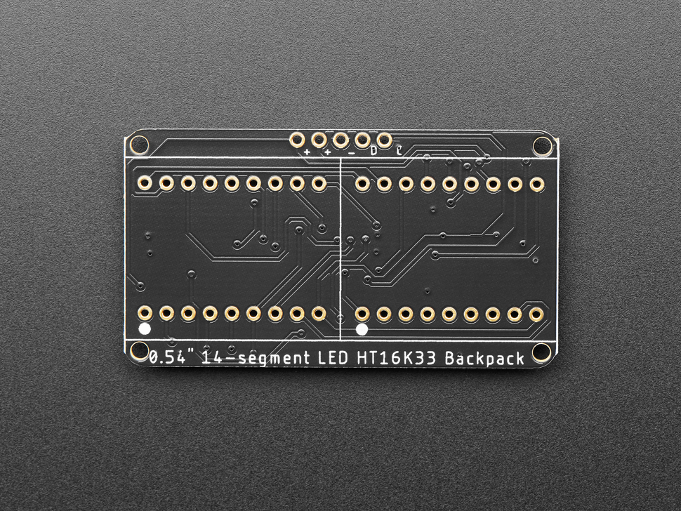 Quad Alphanumeric Display - Red 0.54" Digits w/ I2C Backpack - STEMMA QT / Qwiic