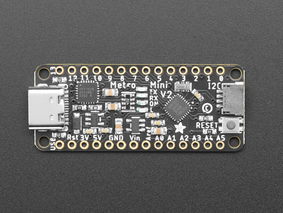 Adafruit Metro Mini 328 V2 - Arduino-Compatible - 5V 16MHz - STEMMA QT / Qwiic