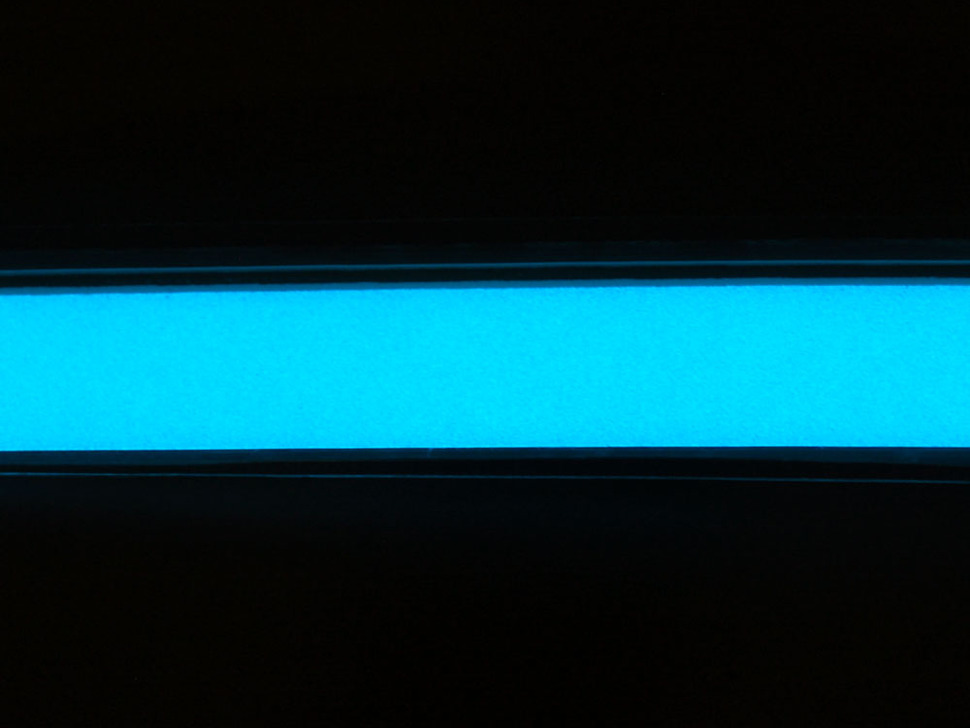 Aqua Electroluminescent (EL) Tape Strip - 100cm w/two connectors