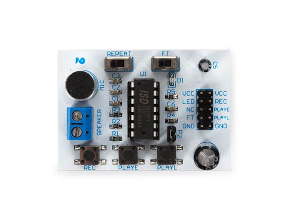 Velleman ISD1820 20 Second Voice Recorder (WPM449), photo 2