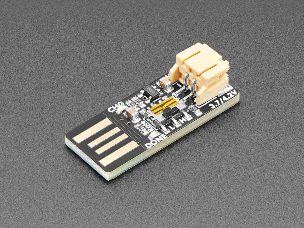 Adafruit Micro Lipo - USB LiIon/LiPoly charger - v1