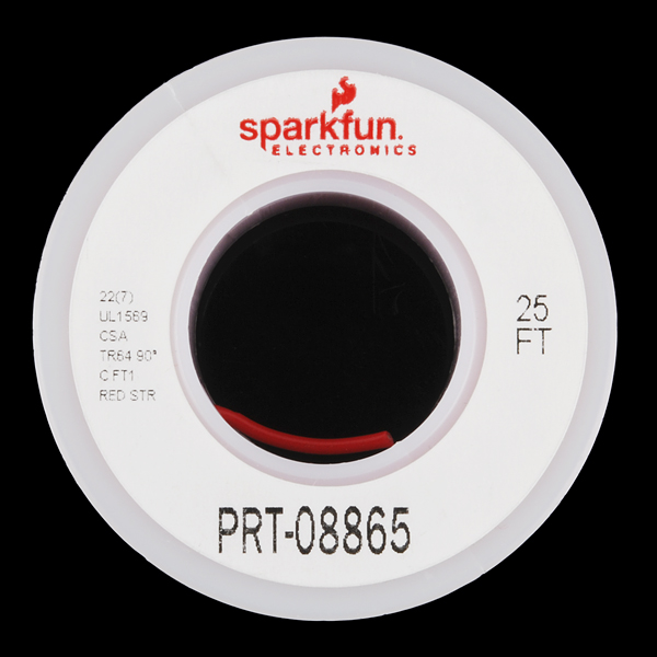 SparkFun Hook-up Stranded Wire Red 22 AWG (PRT-08865), photo 2