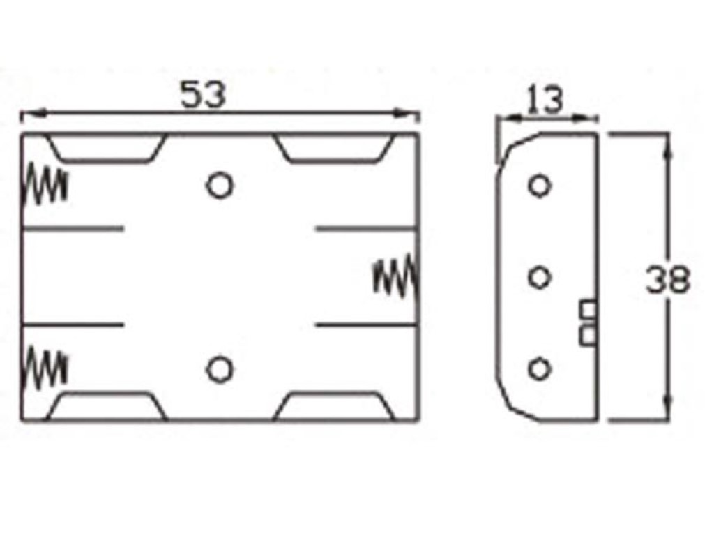 Battery Holder for 3 x AAA-Cell (with Wires)