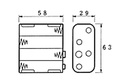 Battery Holder for 8x AA-Cell (w/ Snap Terminals)