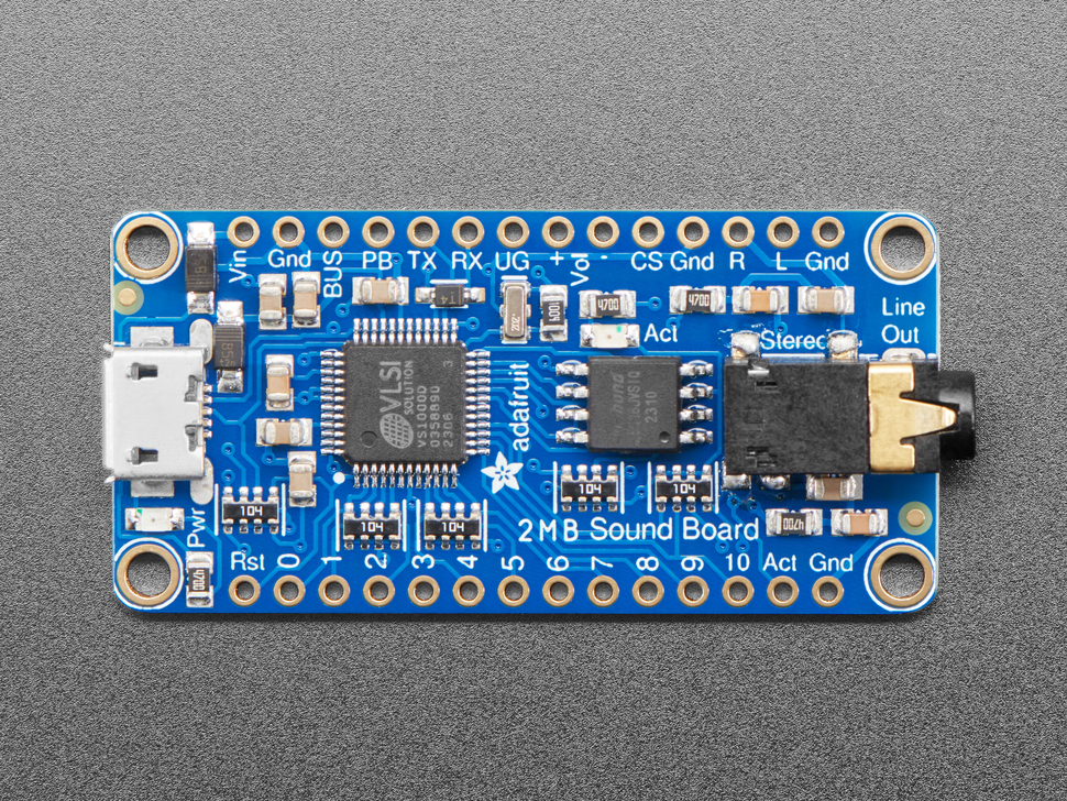 Adafruit Audio FX Sound Board - WAV/OGG Trigger with 2MB Flash