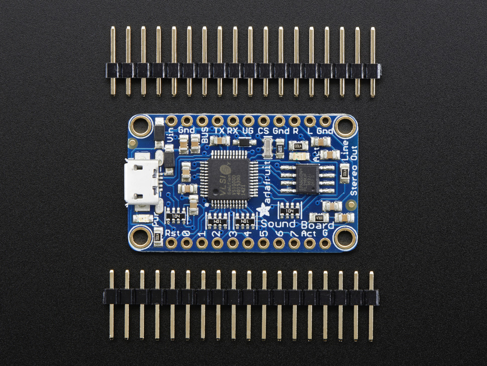 Adafruit Audio FX Sound Board - WAV/OGG Trigger with 2MB Flash