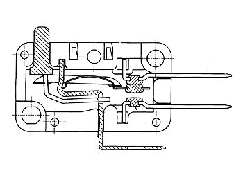 Micro Switch 12A, Long Lever with Roller