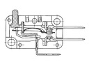 Micro Switch 12A, Long Lever with Roller