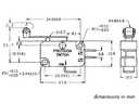 Micro Switch 12A, Long Lever with Roller