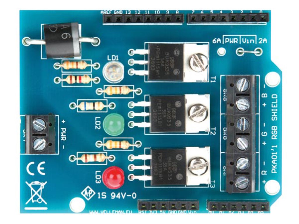 Velleman RGB Dimmer Shield Kit for Arduino (WPK01), photo 5