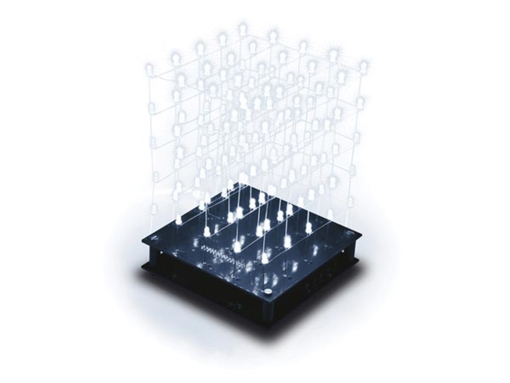 Velleman 3D LED Cube Kit 5x5x5 White (WSL8018W), photo 2