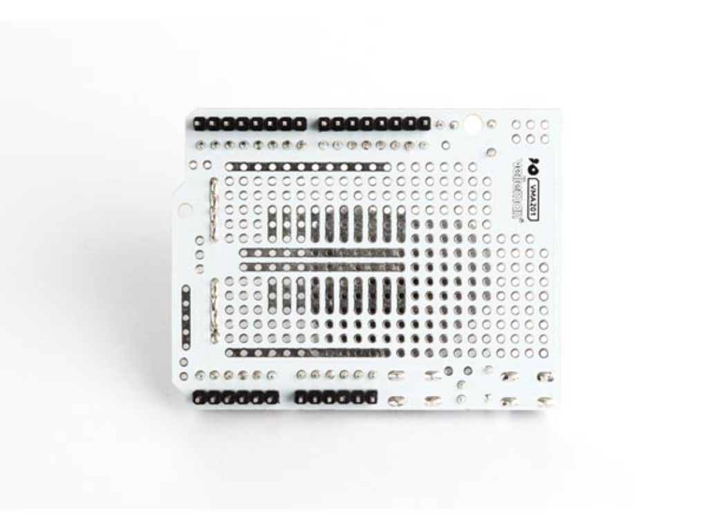 Protoshield with mini breadboard for Arduino Uno, design your own circuits