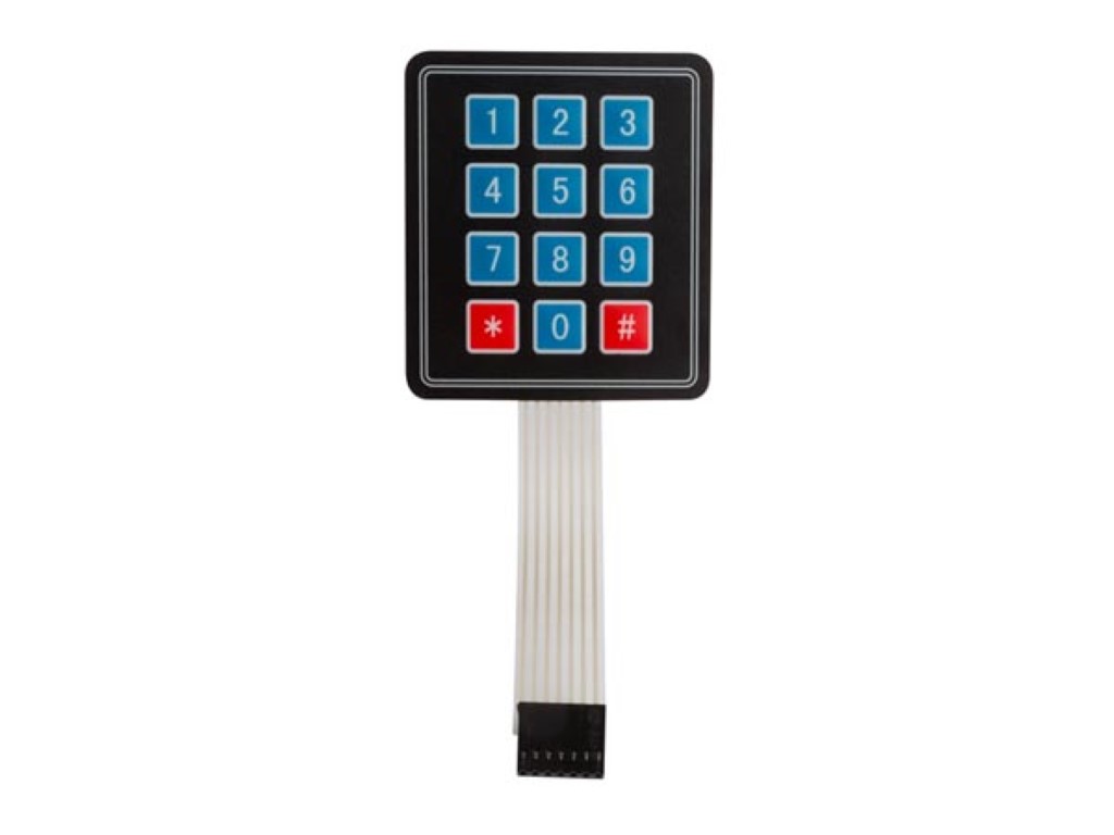 3 x 4 MATRIX MEMBRANE KEYPAD