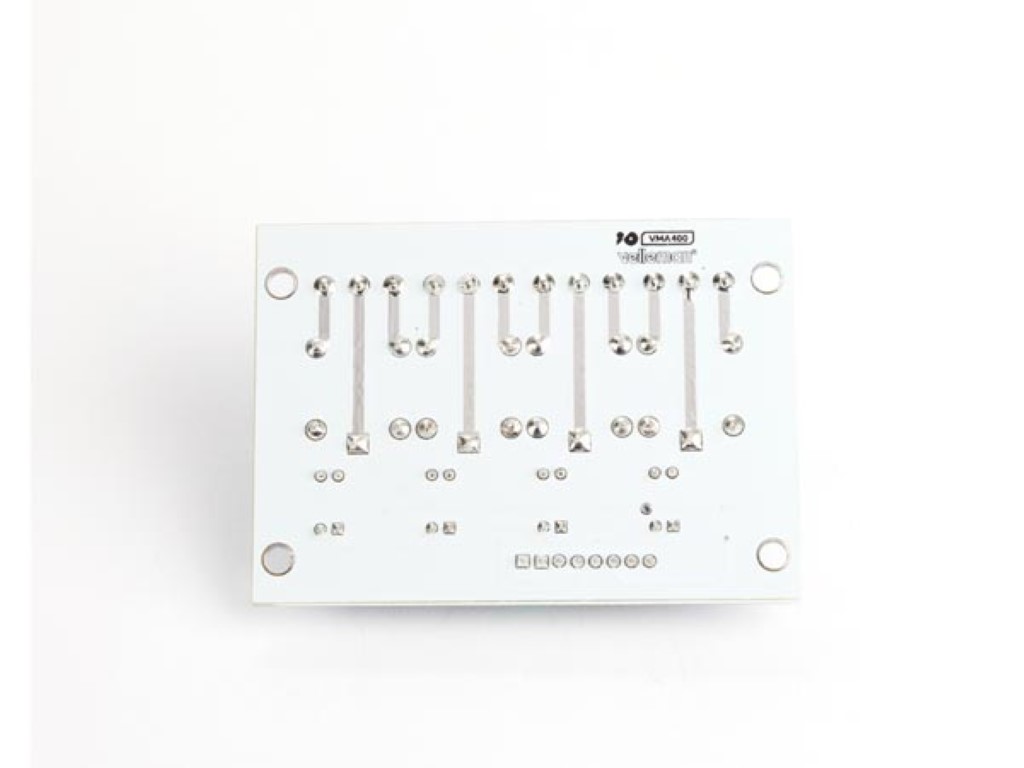 4-channel relay module, direct microcontroller control, opto-isolated inputs