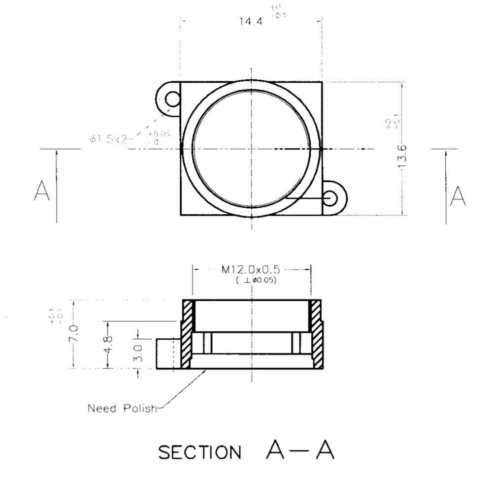 Lens Holder ONLY (no lens) with screws (used with item BB345)