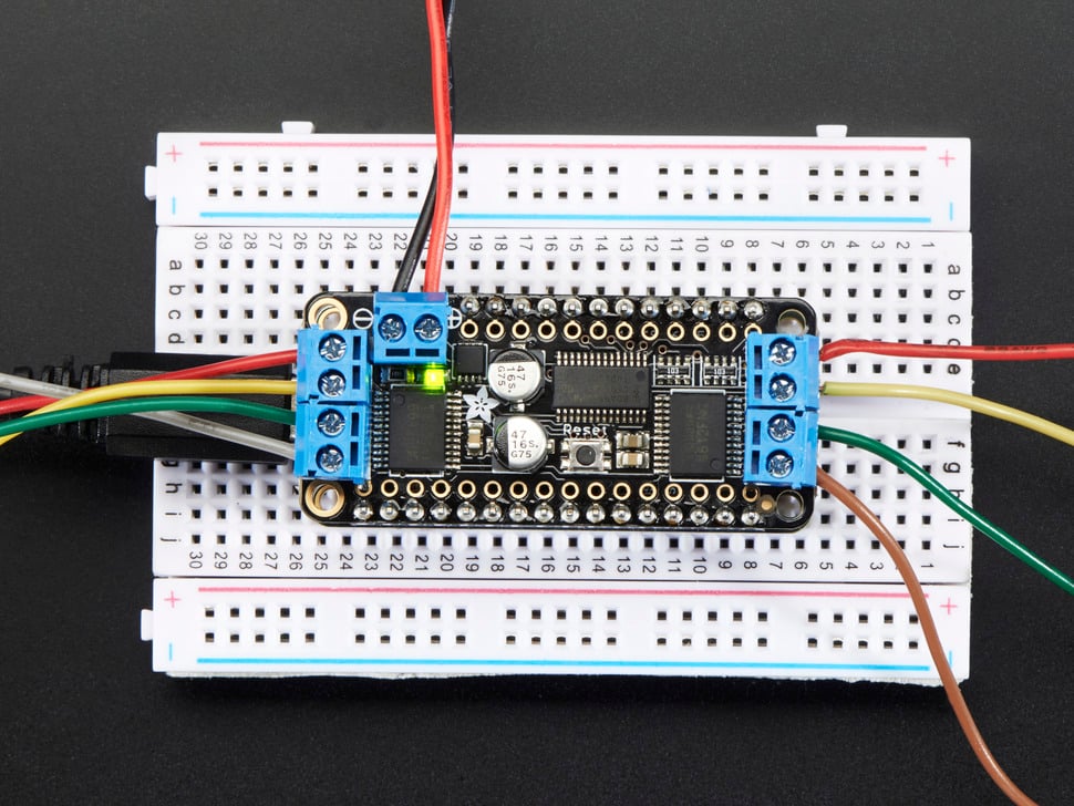 DC Motor + Stepper FeatherWing Add-on For All Feather Boards