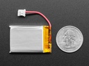 Lithium Ion Polymer Battery with Short Cable - 3.7V 420mAh