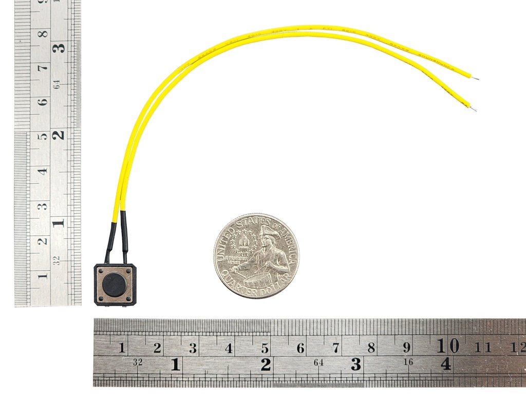 12x12x5 mm Tactile Button with 15 cm wire Leads