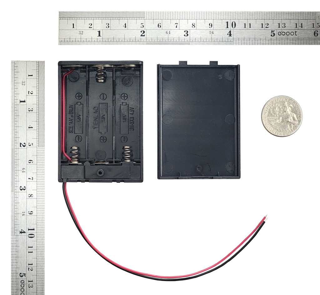 3 x AA Battery Pack With 15cm Wire leads and On/Off Switch