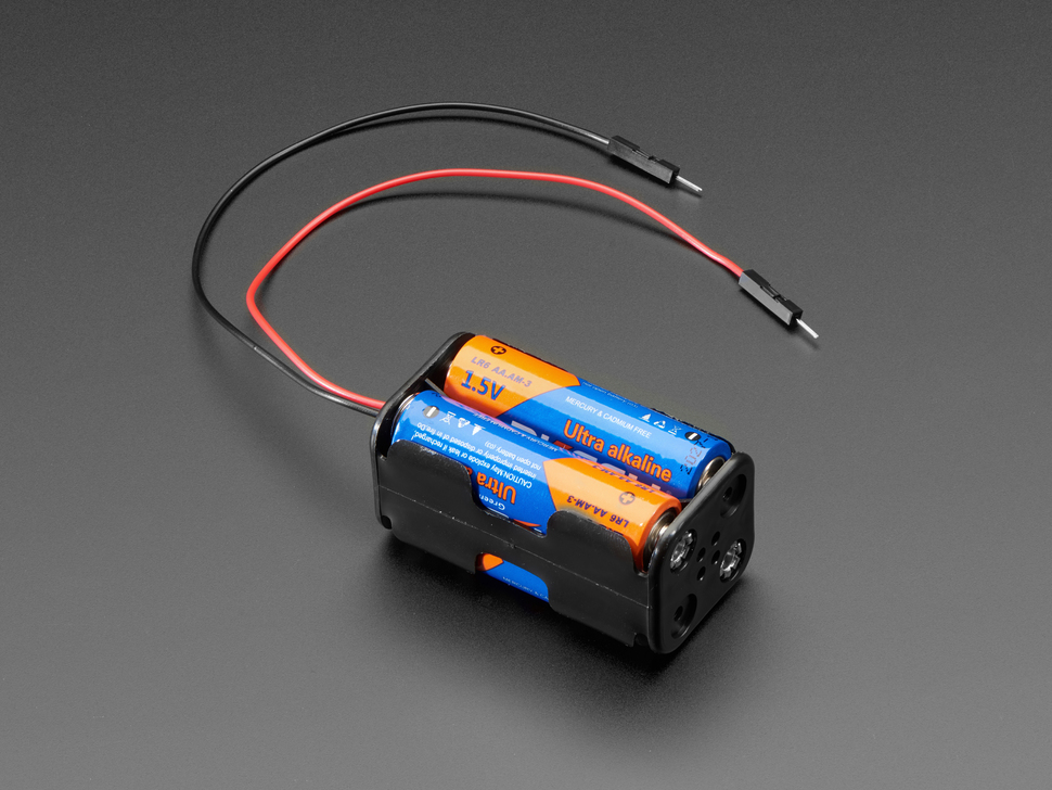 Adafruit 2x2 AA Holder w/ Jumpers (ADA-3905), photo 2