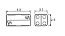 Battery Holder for 4 x AAA-Cell (w/ Solder Tags)
