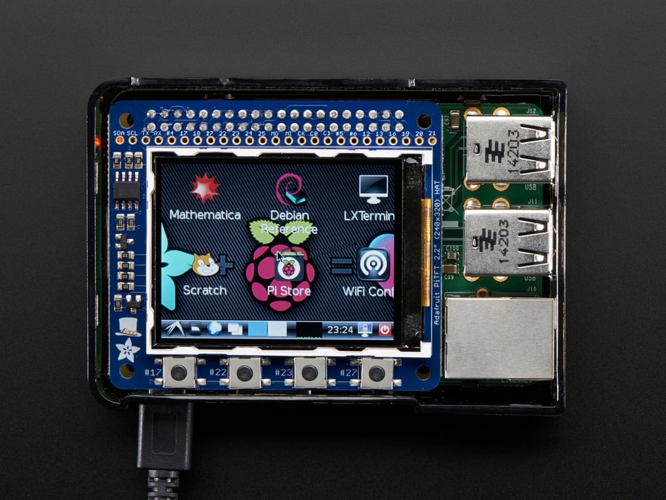 Adafruit PiTFT 2.2" HAT 320x240 (ADA-2315), photo 2