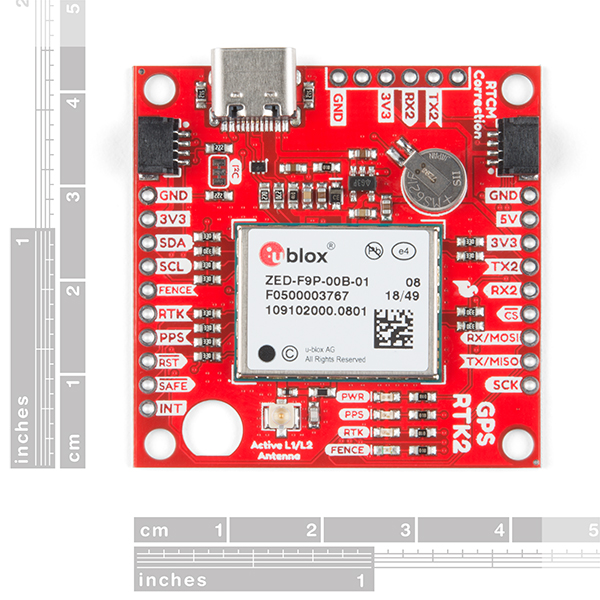 SparkFun GPS-RTK2 ZED-F9P Qwiic (GPS-15136), photo 2