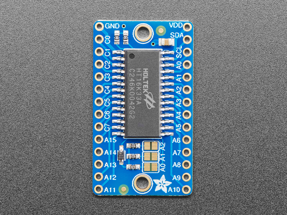 Adafruit HT16K33 16x8 LED Driver (ADA-1427), photo 2