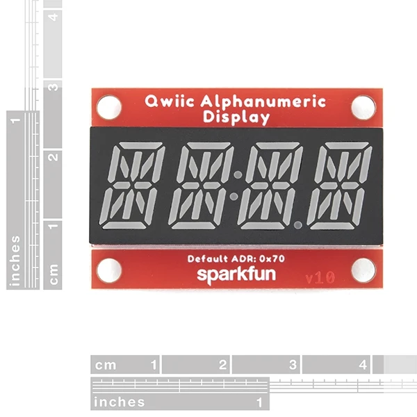 SparkFun Qwiic Alphanumeric Display Red (COM-16916), photo 3