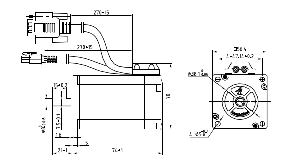Leadshine NEMA 23 1.3Nm Closed-Loop Stepper (MOT-171), photo 2